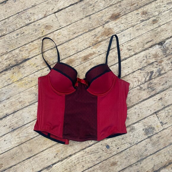 Y2K Red and Black Corset Top - Picture 5 of 8